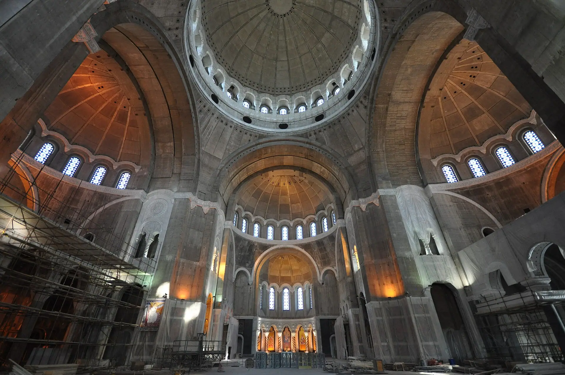 Interior of Church of Saint Sava, Belgrade