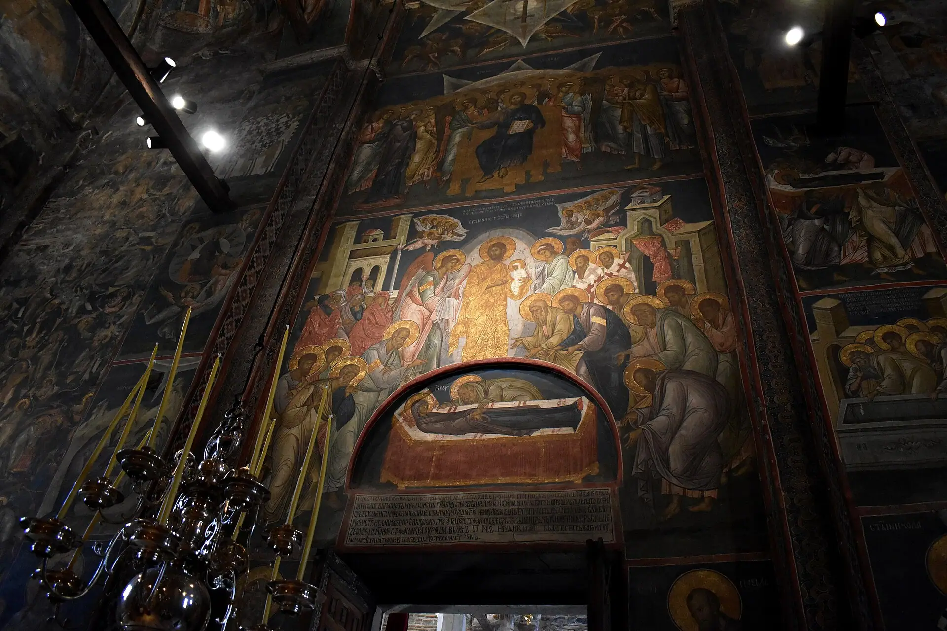 Interior of Visoki Dečani, Kosovo