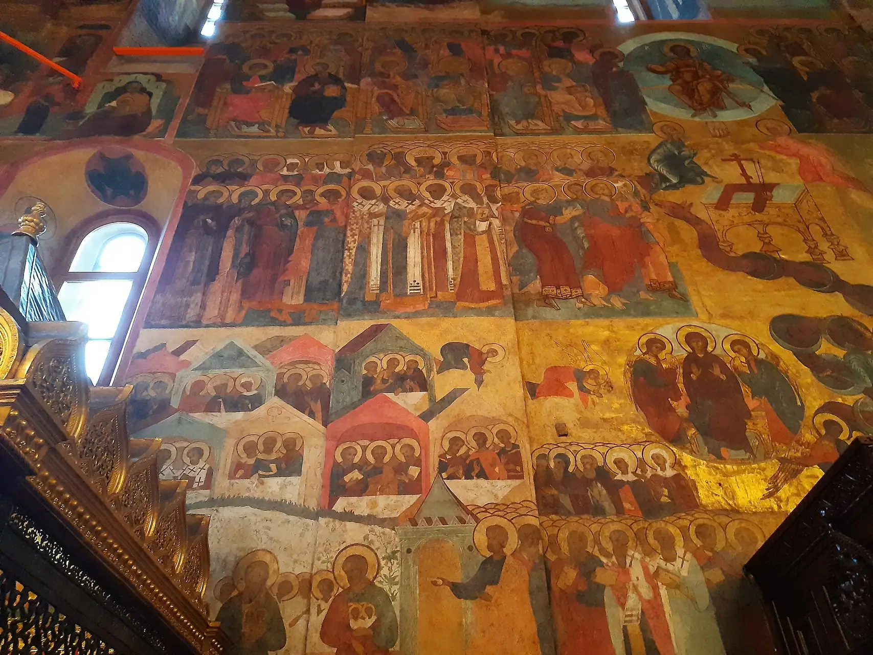 Interior of Dormition Cathedral, Kremlin, Moscow