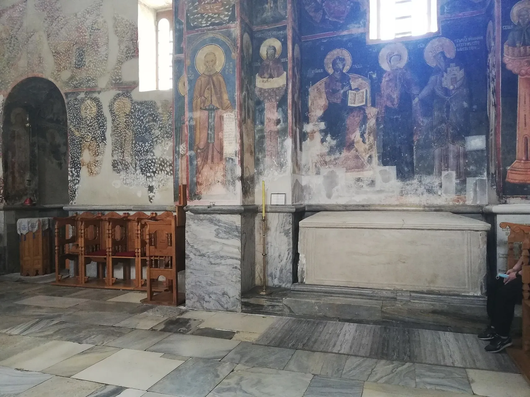 Interior of Studenica Monastery, Serbia (tomb of St Simeon (Stefan Nemanja))