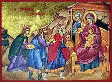 Icon of The Adoration of the Magi: Melchior