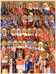 Icon of Forty Women Martyrs and Martyr Ammon the Deacon