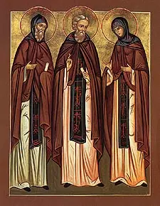 Icon of Schemamonk Cyril and Schemanun Maria