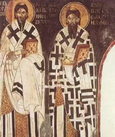Icon of Repose of Saint Eustathius I