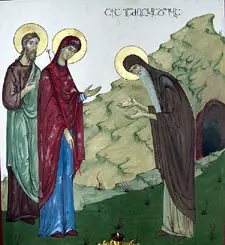 Icon of Repose of Venerable Shio the Anchorite of Georgia