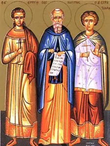 Icon of Maximus Kavsokalyvites of Mount Athos