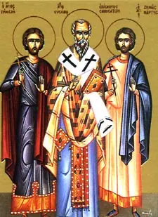 Icon of Zenon the Martyr & his servant Zenas of Philadelphia
