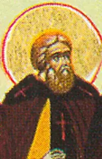 Icon of Michael and 36 Venerable Martyrs with him
