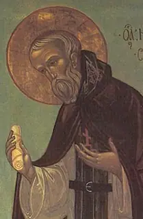 Icon of Repose of Venerable Nilus