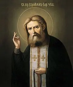 Icon of Repose of St Seraphim of Sarov
