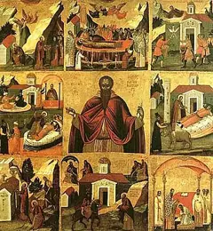 Icon of Our Righteous Father Theodosius the Cenobiarch