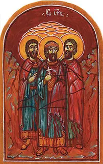 Icon of Suchias and his Soldiers in Georgia